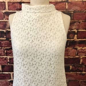 Zara brand cream lace dress size small Halter
